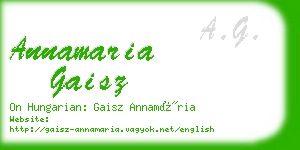 annamaria gaisz business card